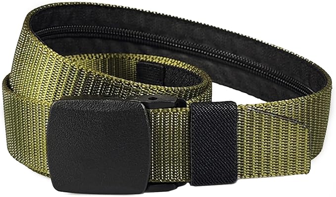 Money Waist Belt, Hidden Travel Pouch, Security Wallet with Blocking, Adjustable Strap for Documents Currency Tickets, Travel Gear, Anti Theft Belt for International Trips