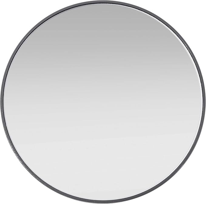 Zadro Compact Spot Mirror, Powerful 10X/15X or 20X Magnifications Travel Mirrors with Suction Cups, Mini Purse-Size Mirror-for-Makeup, Tweezing, and Grooming (10X Magnification, Gray)