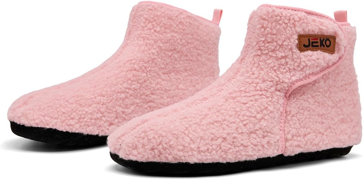 UUBARIS Bootie Slippers for Women Men Furry Warm House Sock Shoes For Indoor Outdoor Travel