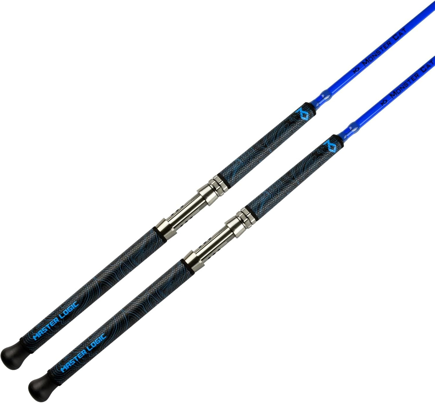 Monster Catfish Fishing Rod - 7' Medium Heavy, 1-Piece Glow in Dark Casting Rod, S-Glass & Carbon Graphite Blend, Durable EVA Foam Super Grip, Catfish Pole for Night Fishing