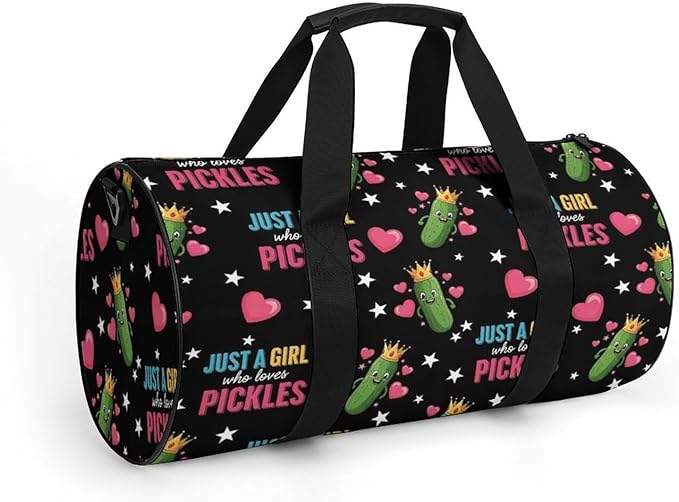 Workout Lightweight Duffel Bags Just A Girl Who Loves Funny Pickle Carry On Weekender Overnight Bag Gym Sport Yoga Dance Bags
