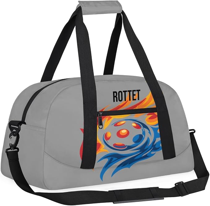 Custom Name Sports Bag for Kids Boys, Personalized Gym Duffel Fitness Travel Weekender Tote Carry-On Training Perform Bag,Gray,Sports American Football