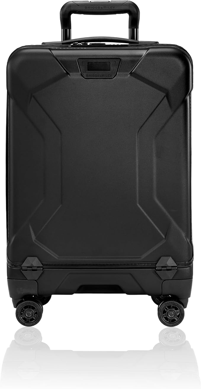 Briggs & Riley Domestic 22" Carry On Spinner - Luggage for Travel, Suitcases with Wheels, Hardside Rolling Bag for Men & Women, Self-Repairing Zipper - Torq Collection, Stealth Black
