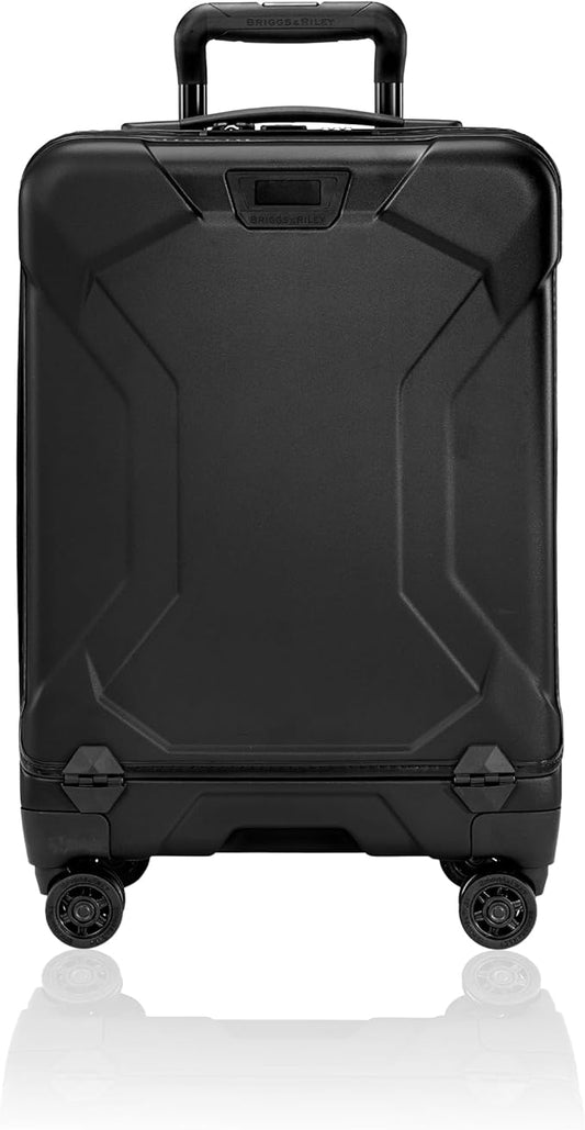 Briggs & Riley Domestic 22" Carry On Spinner - Luggage for Travel, Suitcases with Wheels, Hardside Rolling Bag for Men & Women, Self-Repairing Zipper - Torq Collection, Stealth Black
