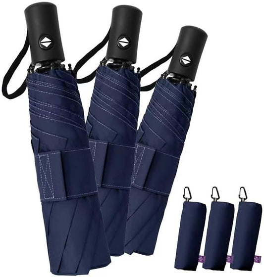 Compact Travel Windproof Umbrella, 43" Auto open/close Folding Quick Dry Umbrellas for Rain, Lightweight Portable Small for Backpack Car, Thoughtful Gift for Women Men Kids, TSA Approved