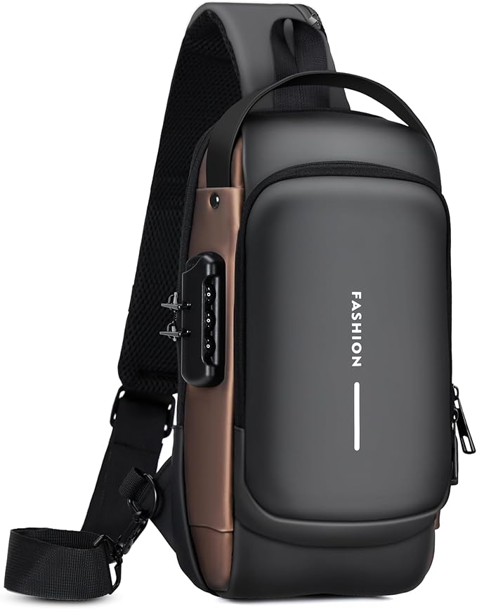Sling Bag for Men | Anti-theft Crossbody Bag - Crossbody Shoulder Chest Bag for Daily use