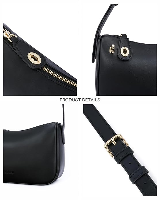 CHOLISS Shoulder Bag for Women, RFID Anti-Theft Crossbody Bags for Women, Vegan Leather Purse Handbags with Zipper Closure