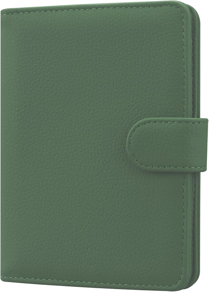 HOTCOOL Passport Holder Travel Essentials Airplane & Cruise Essentials Ship Leather Wallet Cover Case RFID Blocking Women & Men Vacation Travel Accessories Gifts Deals, Litchi - Green