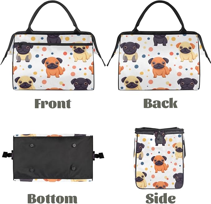 Animals Dog Overnight Weekender Bag for Women Men Travel Duffel Bags Waterproof Luggage Carry on Sports Yoga Gym Bag