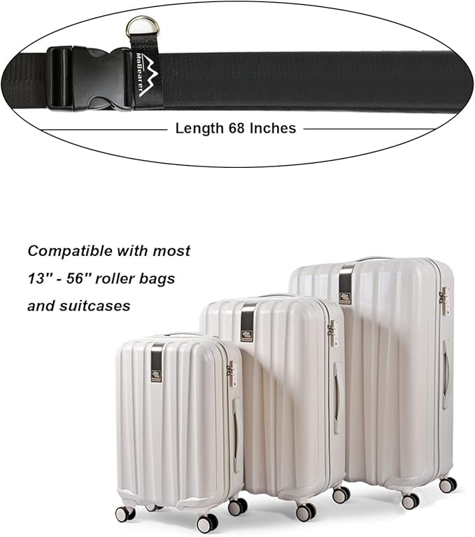 Car Seat Travel Belt Car Seat Travel Strap to Convert Kid Car Seat and Carry-on Luggage into an Airport Car Seat Stroller,Safe Travel Solution for Transport (Black, Large-1)