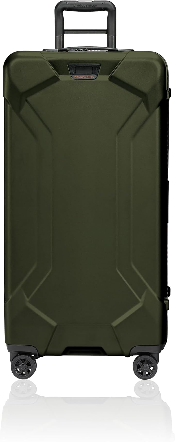 Briggs & Riley 32" Extra Large Trunk Spinner - Checked Luggage for Travel, Suitcases with Wheels, Hardside Rolling Bag for Men & Women, Self-Repairing Zipper - Torq Collection, Hunter Green