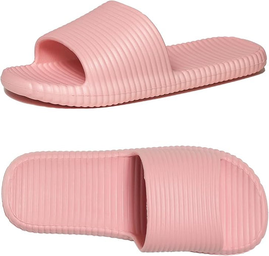 Shower Shoes for Women's Men's Home Slides Quick Drying Non-Slip Indoor Outdoor Slipper for Spa Gym Pool Beach Sandal
