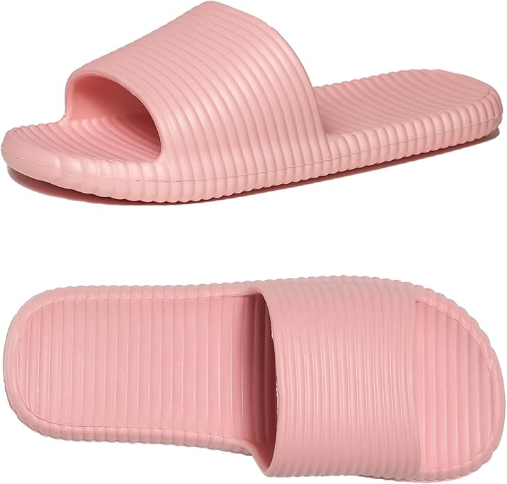 Shower Shoes for Women's Men's Home Slides Quick Drying Non-Slip Indoor Outdoor Slipper for Spa Gym Pool Beach Sandal
