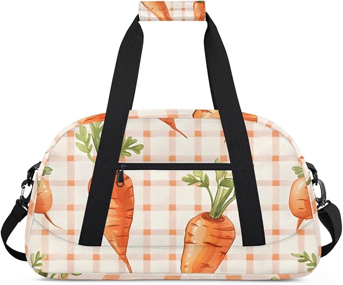 Vegetables Carrots Kids-Duffel-Bags Gymnastics Dance Bag Carry-On Overnight Travel Gym Lightweight Dance Sports Bags For Girls Boys Kids，