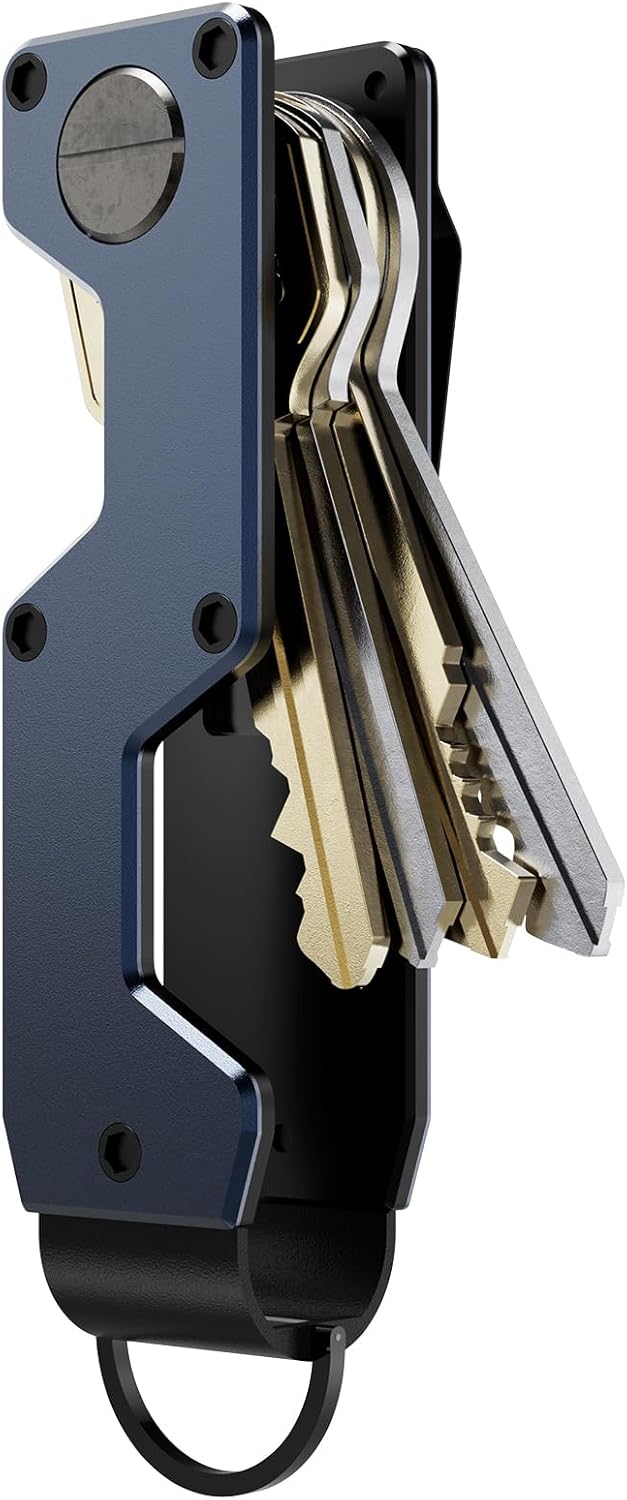 Key Organizer Compact Key Holder Metal Key Chain Minimalist key case key holder for keychain Secures 1-5 Keys