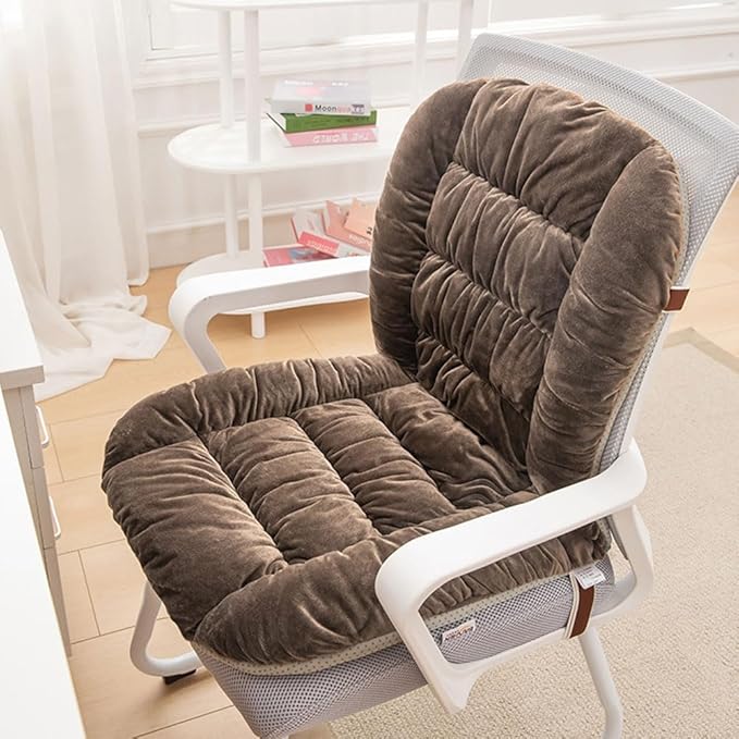 Desk Chair Cushion with Soft Seat, Removable Cover, Back Support, Rocking, 90x50cm