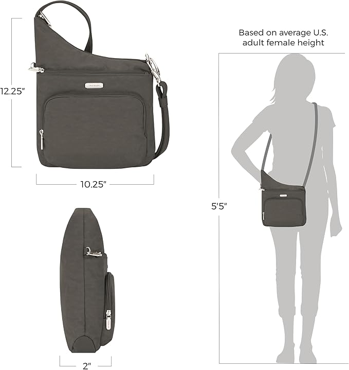 Travelon: Essentials - Anti-Theft - North/South Crossbody Bag