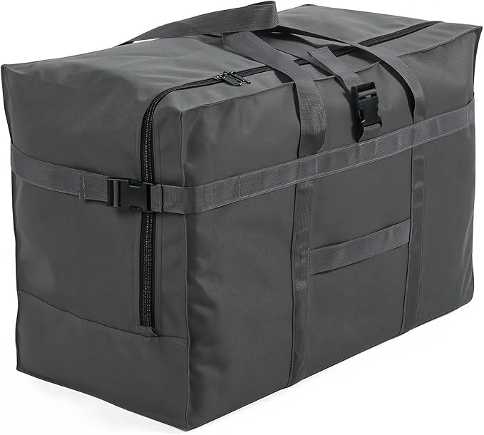 Arxus Large Duffel Bag, Waterproof Carry on Weekend Overnight Storage Bag over Luggage for Airline, Travel, Camping, Moving