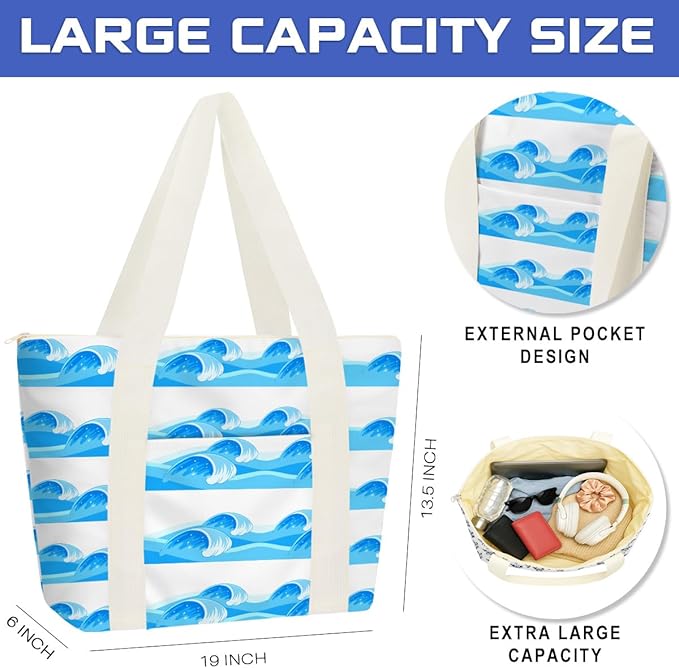JIUWEIHU Beach Pool Bag And Wet Dry Bag Waterproof Sandproof Tree Beach Laundry Tote Bags for Swimsuits for Travel