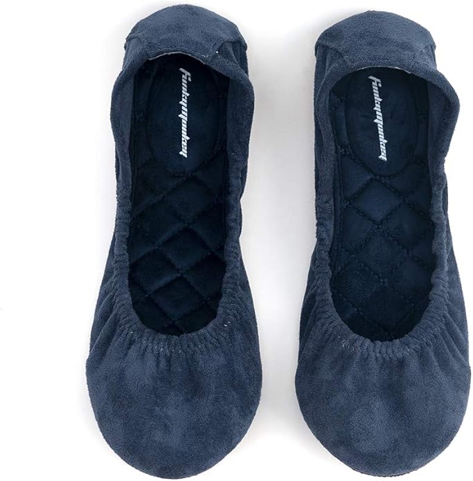 FUNKYMONKEY Women's Ballet Flats Soft Round Toe Comfortable Shoes