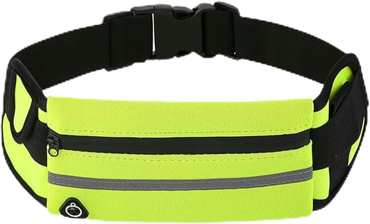 Anti-Theft Invisible Waist Bag, Secure Hidden Travel Money Belt Passport Phone Cash Running Hiking (Green)