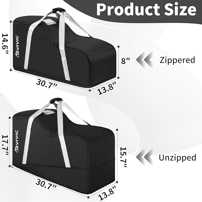 Car Seat Travel Bag Compatible with UPPAbaby Aria and Mesa, Infant Car Seat Travel Bag Car Seat Cover for Travel (Black)