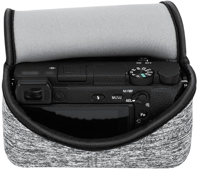 KIWIFOTOS Neoprene DSLR Camera Sleeve Compatible with Sony A6100/A6400/A6600 Fujifilm X-M1/ X-T10/X-T20/X-T30 Olympus E-P5 Canon SX540 HS EOS M6 Mark Camera Case Pouch