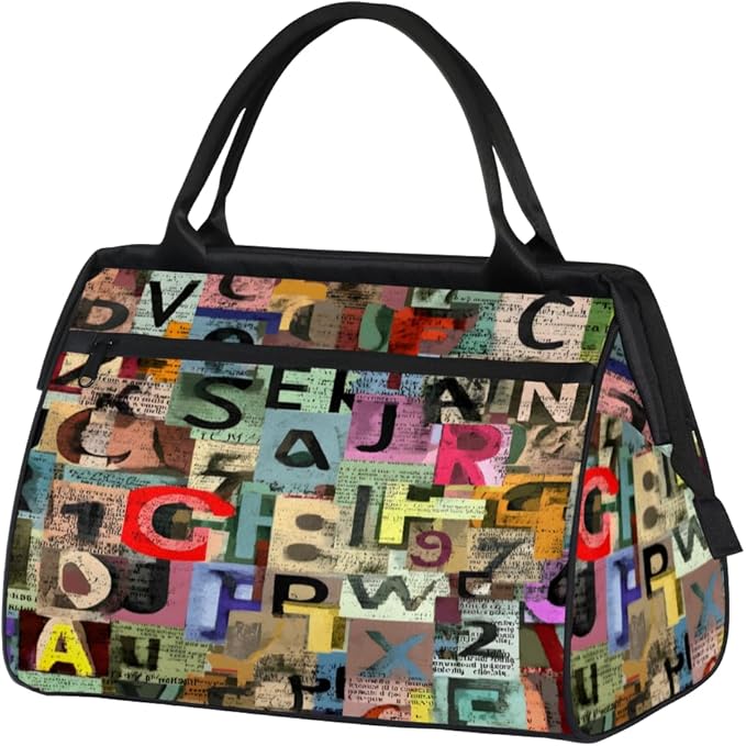 Colorful Graffiti Overnight Weekender Bag for Women Men Travel Duffel Bags Waterproof Luggage Carry on Sports Yoga Gym Bag