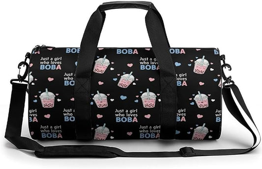 Gym Sports Duffle Bag Just A Girl Who Loves Weekender Carry on Beach Yoga Overnight Luggage Bag Travel Training Workout Bags