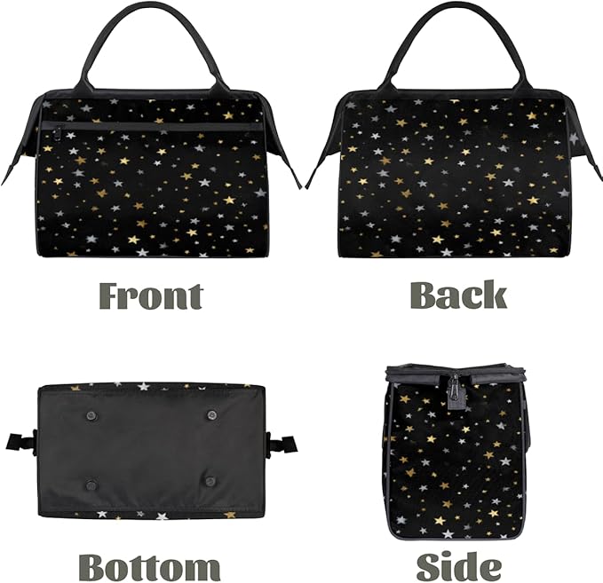 Starry Sky Overnight Weekender Bag for Women Men Travel Duffel Bags Waterproof Luggage Carry on Sports Yoga Gym Bag