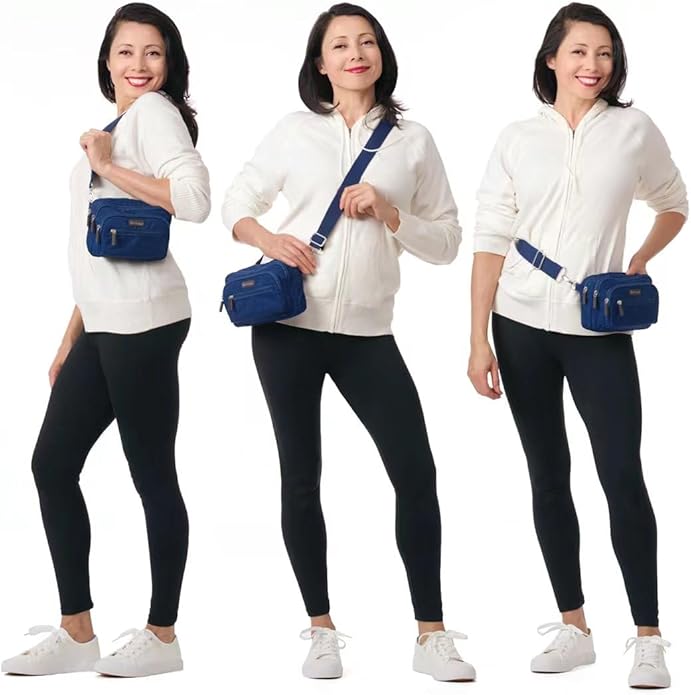biaggi Flexmates Convertible Anti-Theft Crossbody Bag for Women | Lightweight On-The-Go Travel Organizer, RFID Blocking