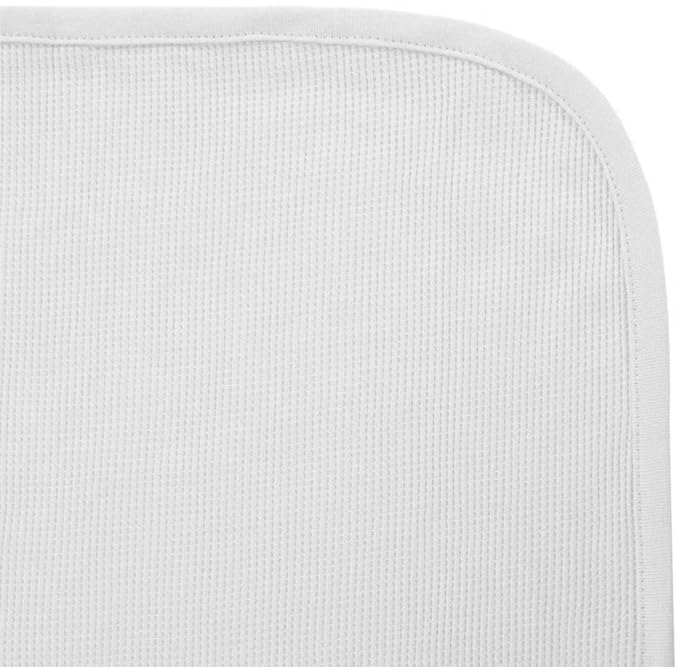 American Baby Company 100% Cotton Thermal Waffle Toddler Cot Blanket (36" x 48"), Soft, Breathable & Stretchy, White, for Boys and Girls, Versatile for Nap Time, Preschool and Travel
