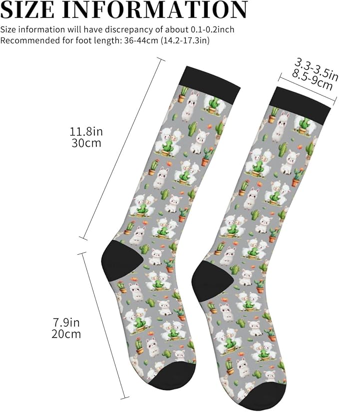 Compression Socks Knee High Circulation Support Socks For Women Men Athletic Running Work Hiking Cycling Travel