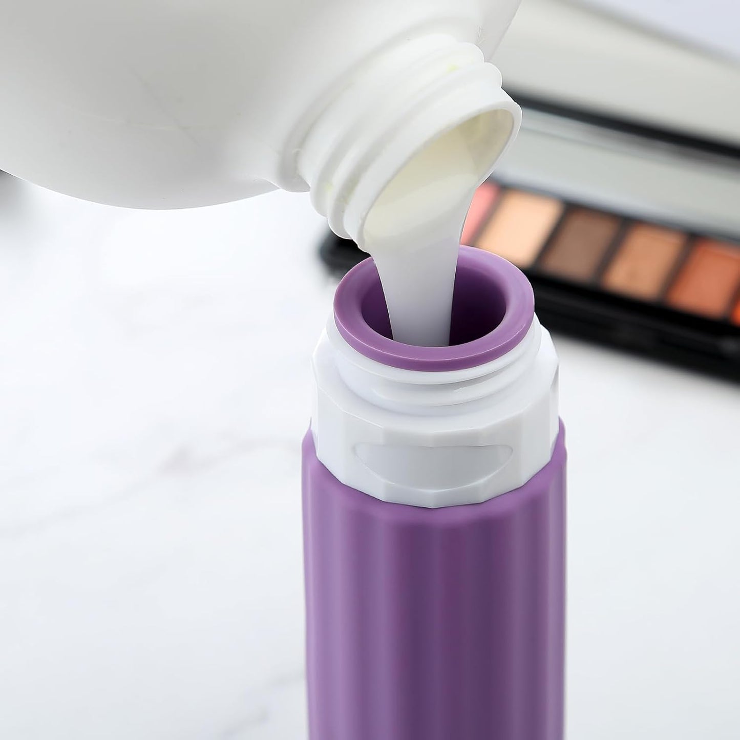 Travel Bottles for Toiletries, TSA Approved, Silicone Travel Bottles, BPA Free, 3oz Leak Proof Travel Size Bottles, Travel Accessories for Shampoo Body Wash Lotion Soap Liquids (4 Pack)