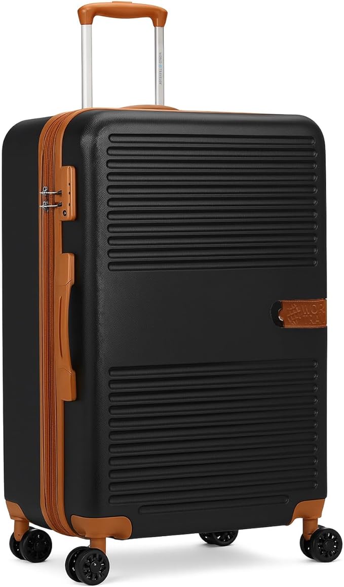 World Traveler Garland Lightweight Hardside 28-Inch Expandable Spinner Luggage with TSA Lock - Black