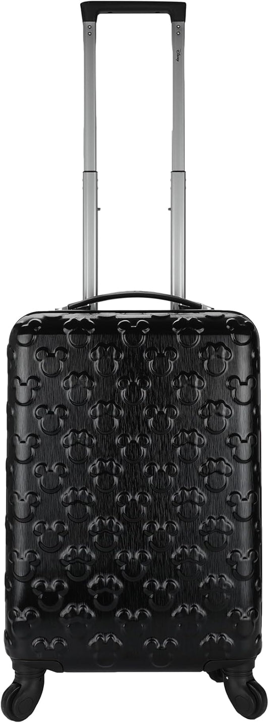 Bioworld Mickey Mouse 21 Molded Carry-On Luggage Mickey and Minnie Heads Hardside Rolling Luggage