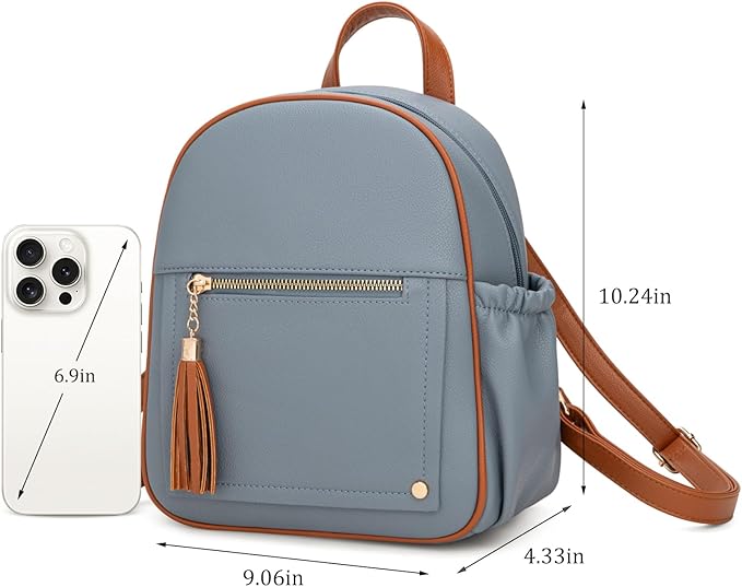 Montana West Mini Backpack Purse for Women Anti Theft Backpacks with Secured Zipper and Tassel