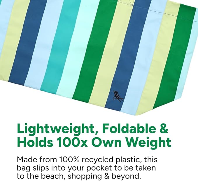 Dock & Bay Everyday Beach Tote Bag - Reusable Carrier Bag for Daily Use - Carries Up to 10kg - 100% Recycled Materials