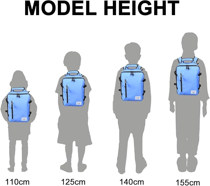 Kids Travel Backpack for Ages 3-6 | Lightweight Suitcase Style Carry-On | 10L Weekender with Tablet Sleeve & Chest Strap | Light Blue