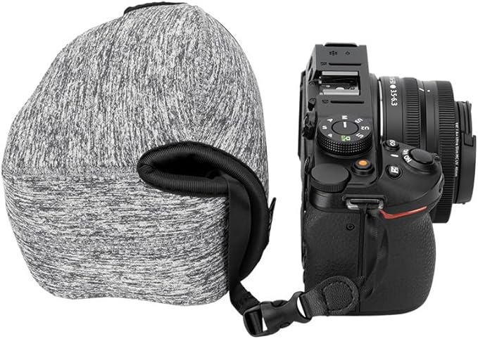 KIWIFOTOS Neoprene DSLR Camera Sleeve Compatible with Sony ZV-E10 II Nikon Z50 Z fc Fuji X-S10 X-T50 Canon EOS R50 Travel Camera Case Pouch