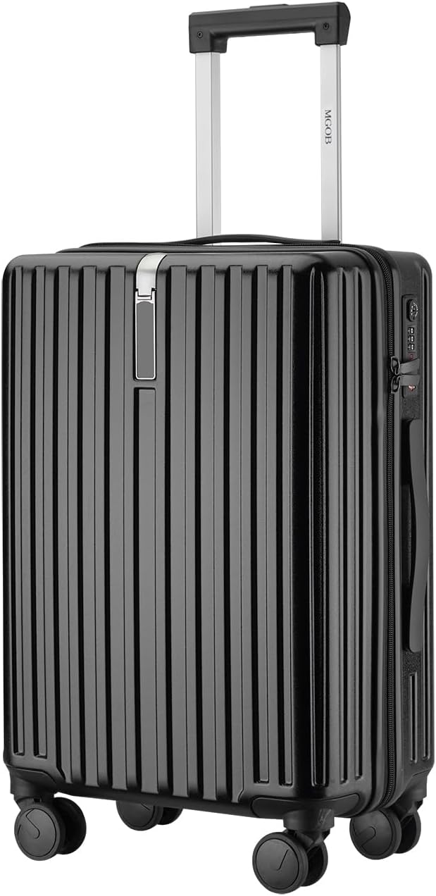 Carry On Luggage 22x14x9 Airline Approved, PC Lightweight luggage with Spinner Wheels, 20 Inch Hardside Carry-On luggage with TSA Lock Rolling suitcase for Travel