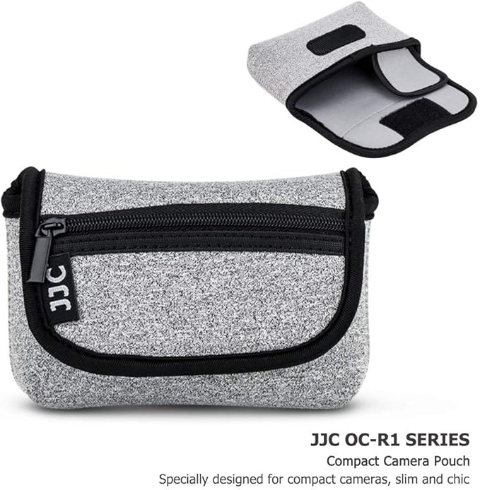KIWIFOTOS Neoprene Camera Case Pouch for Ricoh GR 4 IV GR III Canon ZS720 G7XIII GR IIIx ZS99 SONY ZV-1 ZV-1 II RX100 VI RX100 Compact Digital Camera Small Travel Bag