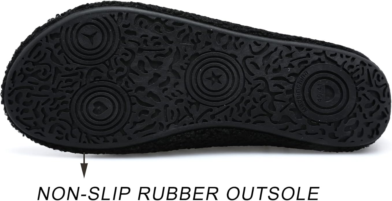 Scurtain Unisex Adults Rubber Sole Slippers
