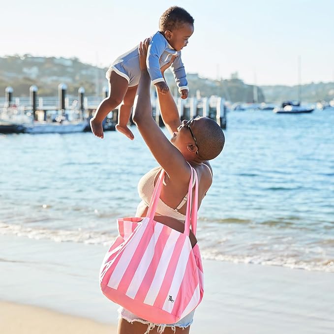 Dock & Bay Everyday Beach Tote Bag - Reusable Carrier Bag for Daily Use - Carries Up to 10kg - 100% Recycled Materials