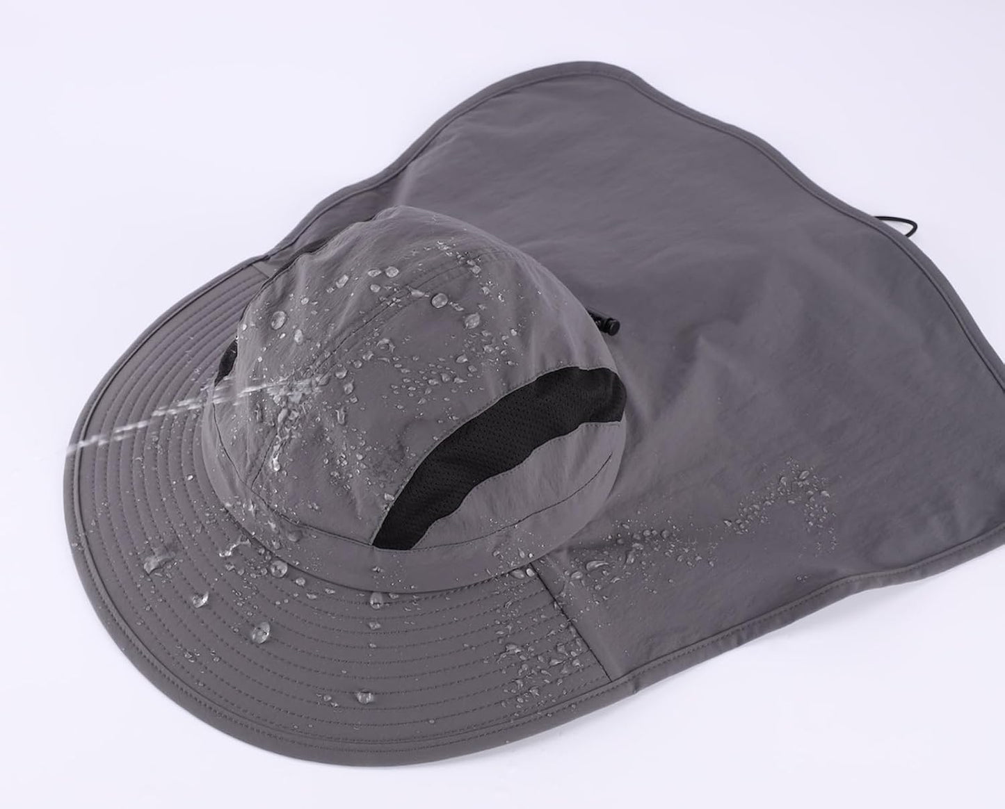 Home Prefer UPF 50+ Sun Hats for Men Women Wide Brim Fishing Hat with Neck Flap UV Protection Sunblock Safari Bucket Hat