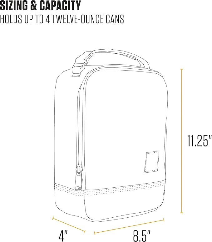 Carhartt Insulated Lunch Cooler For Men and Women, Fully Insulated Lunch Pale for Everyday Use, Rose Tint