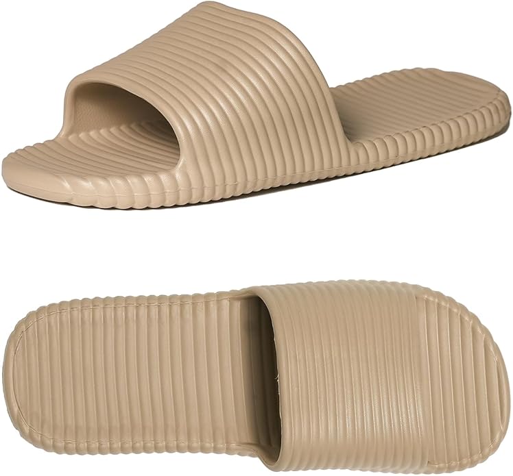 Shower Shoes for Women's Men's Home Slides Quick Drying Non-Slip Indoor Outdoor Slipper for Spa Gym Pool Beach Sandal