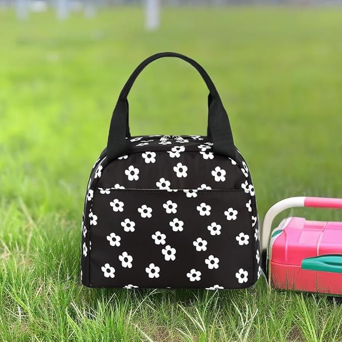 LEDAOU Lunch Box for Women Insulated Lunch Bag Cute Lunchbox Cooler Thermal Reusable Lunch Tote for Work School Picnic Travel