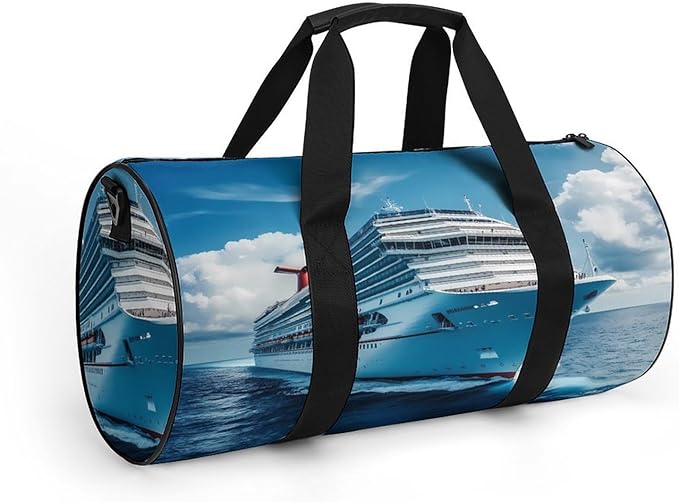 Big Carnival-Cruise Ship Gym Bag Travel Duffel Bag Lightweight Carry On Bags Weekender Bags for Women Men