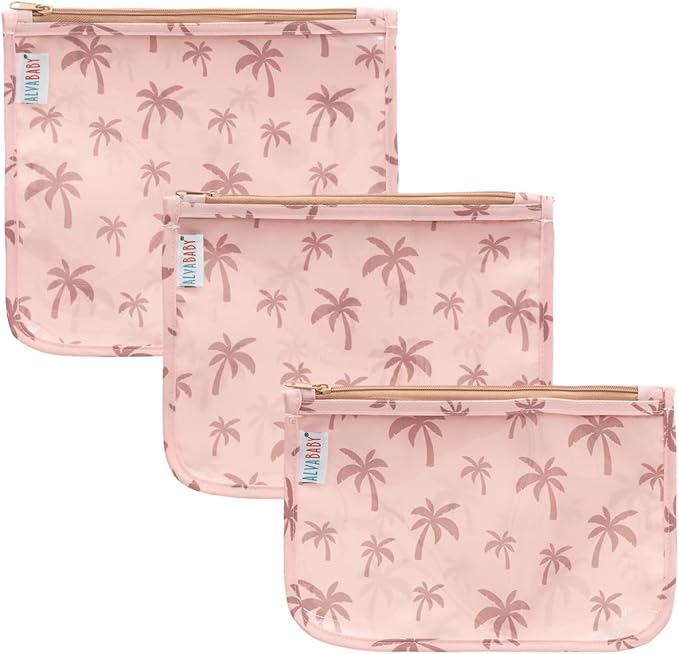 ALVA Diaper Bag Pouches | 3pcs Mess-Proof Travel Toiletry | TSA Approved Toiletry Bag | Cosmetic Makeup Bag Diaper Organizer for Baby and Mom Essentials